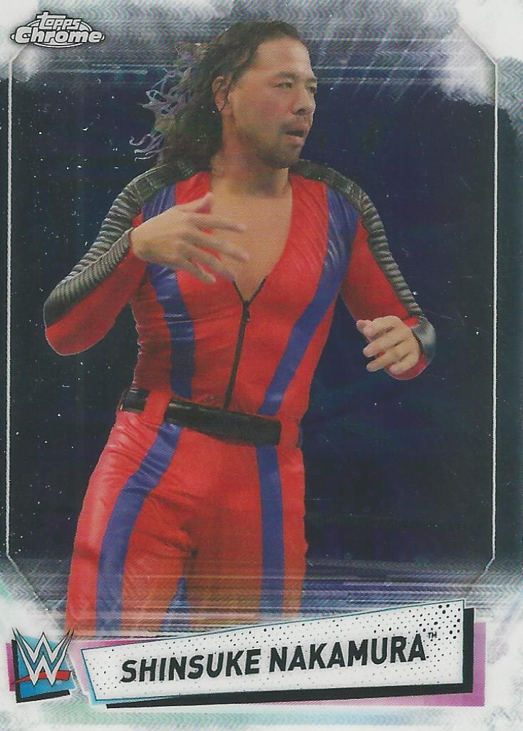 WWE Topps Chrome 2021 Trading Cards Shinsuke Nakamura No.69