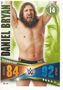 WWE Topps Slam Attax Rivals 2014 Trading Card Daniel Bryan No.69