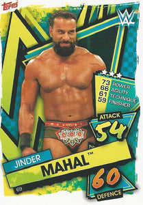 WWE Topps Slam Attax 2021 Trading Card Jinder Mahal No.69