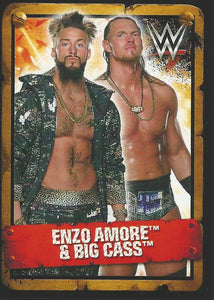 WWE Topps 2017 Stickers Enzo Amore and Big Cass No.6