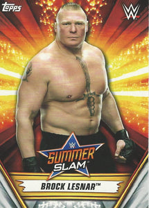 WWE Topps Summerslam 2019 Trading Card Brock Lesnar No.6