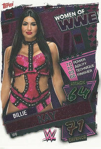 WWE Topps Slam Attax 2021 Trading Card Billie Kay W6