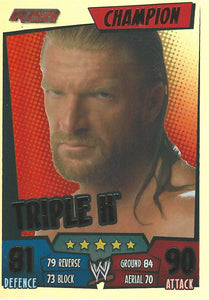 WWE Topps Slam Attax Rumble 2011 Trading Card Champion Triple H No.6