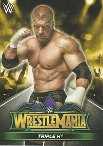 WWE Topps Road to Wrestlemania 2018 Trading Cards Triple H R6