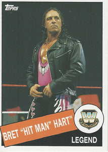 WWE Topps Heritage 2015 Trading Card Bret Hart No.6