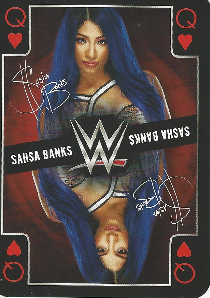 WWE 2019 Playing Cards Sasha Banks