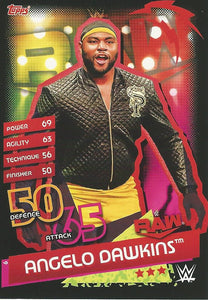 WWE Topps Slam Attax Reloaded 2020 Trading Card Angelo Dawkins No.6