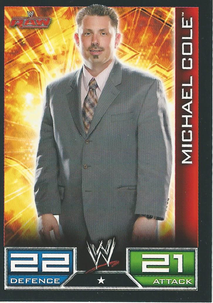 WWE Topps Slam Attax 2008 Trading Cards Michael Cole No.70