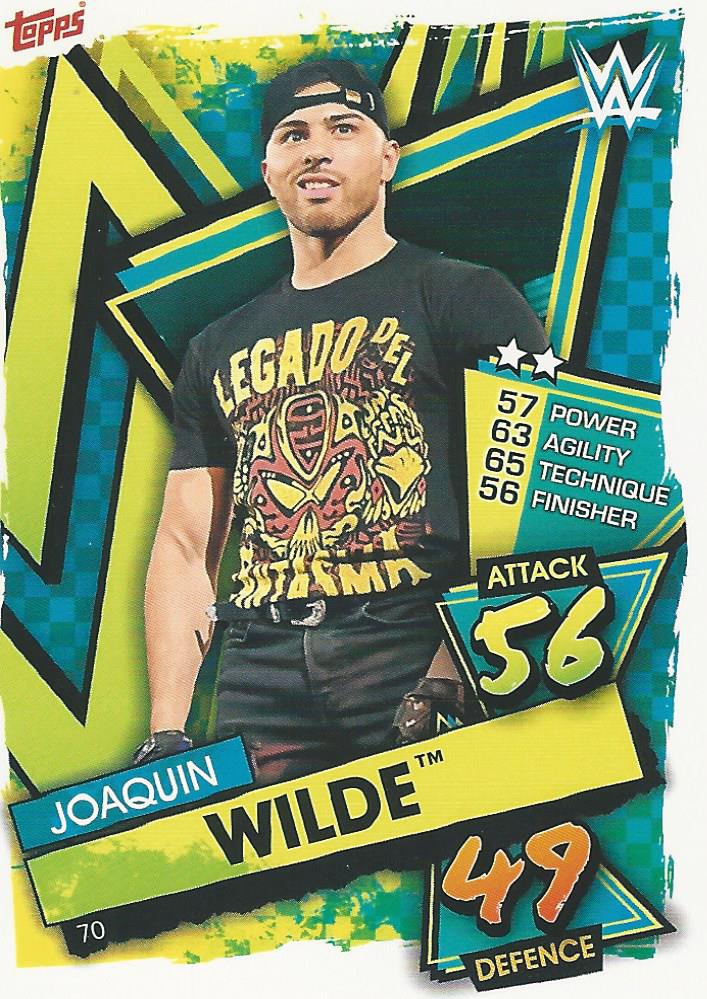 WWE Topps Slam Attax 2021 Trading Card Joaquin Wilde No.70