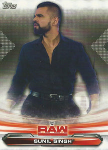 WWE Topps Raw 2019 Trading Card Sunil Singh No.70