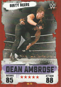 WWE Topps Slam Attax Takeover 2016 Trading Card Dean Ambrose No.70