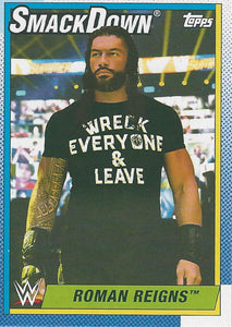 WWE Topps Heritage 2021 Trading Card Roman Reigns No.70