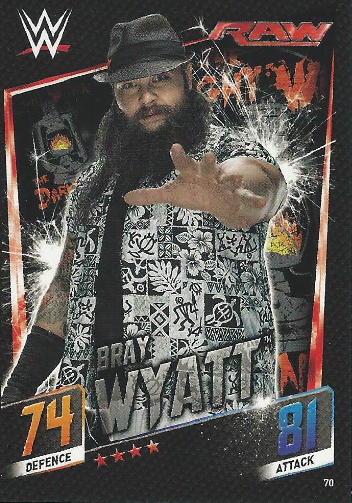 WWE Topps Slam Attax 2015 Then Now Forever Trading Card Bray Wyatt No.70