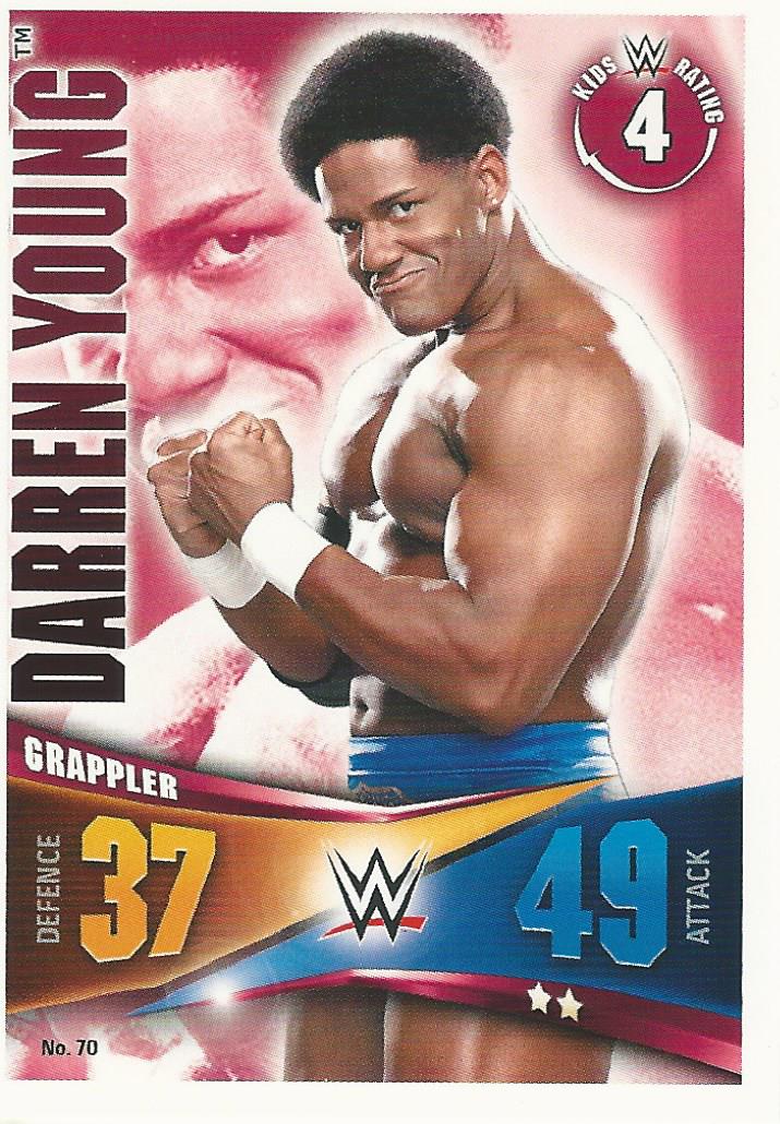 WWE Topps Slam Attax Rivals 2014 Trading Card Darren Young No.70