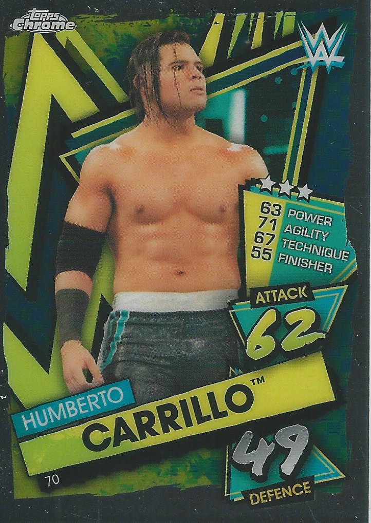 WWE Topps Slam Attax Chrome 2021 Trading Cards Humberto Carrillo No.70