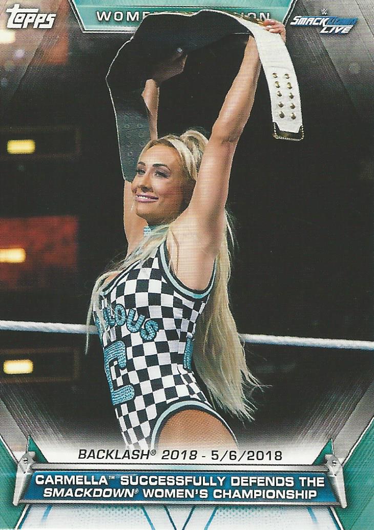 WWE Topps Women Division 2019 Trading Card Carmella No.71