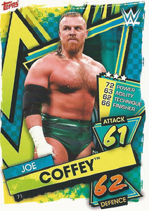 WWE Topps Slam Attax 2021 Trading Card Joe Coffey No.71