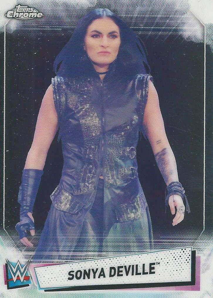 WWE Topps Chrome 2021 Trading Cards Sonya Deville No.71