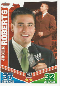 WWE Topps Slam Attax Mayhem 2010 Trading Card Justin Roberts No.71