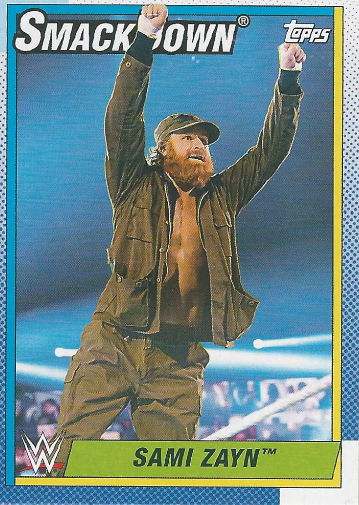 WWE Topps Heritage 2021 Trading Card Sami Zayn No.71