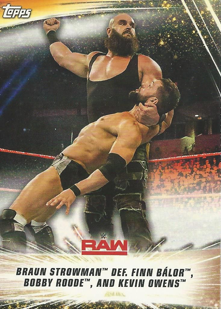 WWE Topps Summerslam 2019 Trading Card Braun Strowman No.71