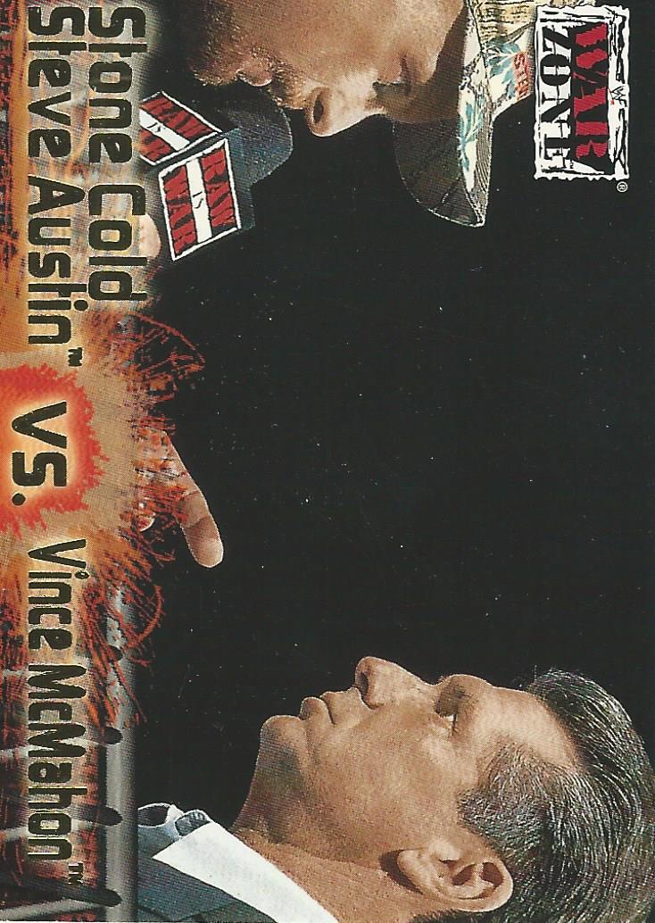 WWF Fleer Raw 2001 Trading Cards Stone Cold and Vince McMahon No.71