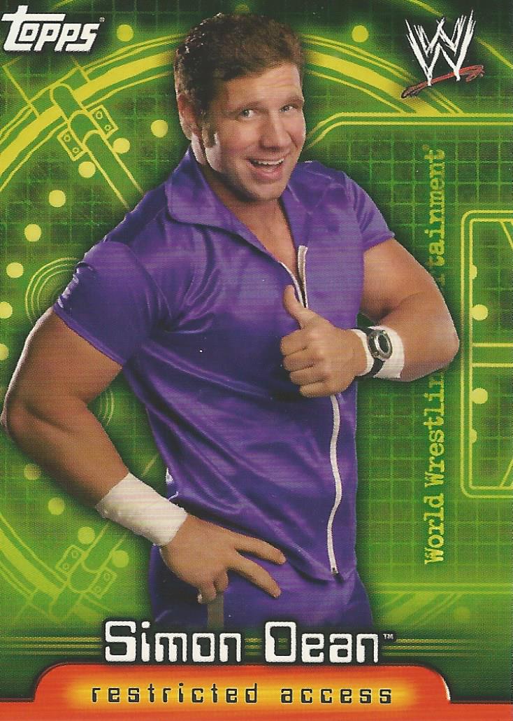 WWE Topps Insider 2006 Trading Card Simon Dean No.71