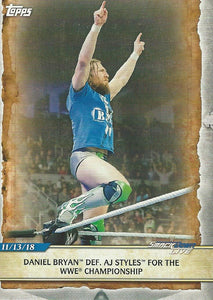 WWE Topps Road to Wrestlemania 2020 Trading Cards Daniel Bryan No.71