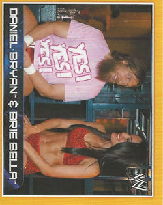 WWE Topps A-Z Sticker Collection 2014 Daniel Bryan and Brie Bella No.71