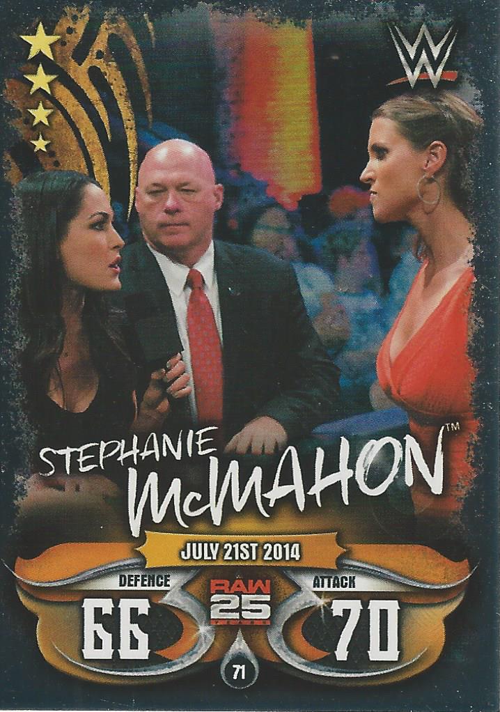 WWE Topps Slam Attax Live 2018 Trading Card Stephanie McMahon No.71