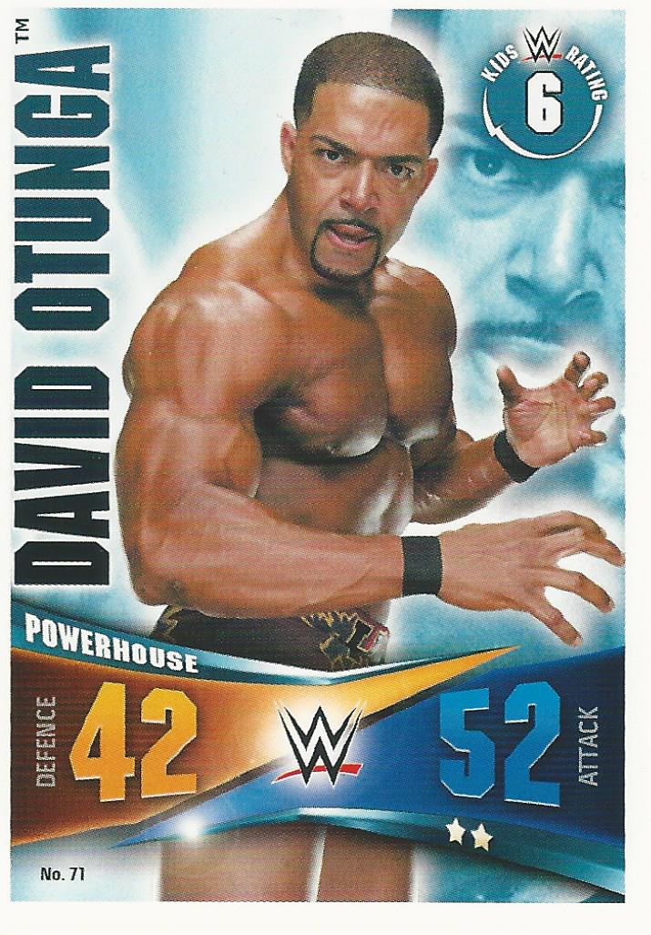 WWE Topps Slam Attax Rivals 2014 Trading Card David Otunga No.71