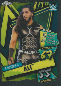 WWE Topps Slam Attax Chrome 2021 Trading Cards Mustafa Ali No.71