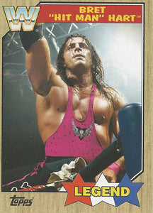 WWE Topps Heritage 2017 Trading Card Bret Hart No.71