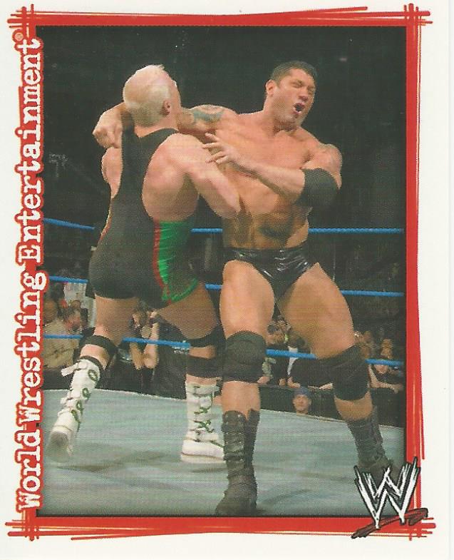 WWE Topps Superstars Uncovered 2007 Sticker Collection Batista No.71