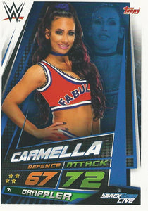 WWE Topps Slam Attax Universe 2019 Trading Card Carmella No.71