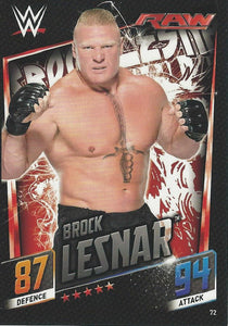 WWE Topps Slam Attax 2015 Then Now Forever Trading Card Brock Lesnar No.72