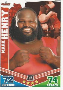 WWE Topps Slam Attax Mayhem 2010 Trading Card Mark Henry No.72