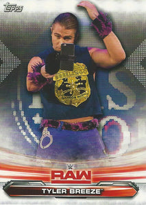 WWE Topps Raw 2019 Trading Card Tyler Breeze No.72