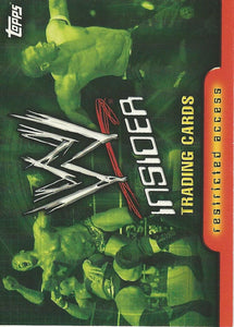 WWE Topps Insider 2006 Trading Cards US Checklist No.72