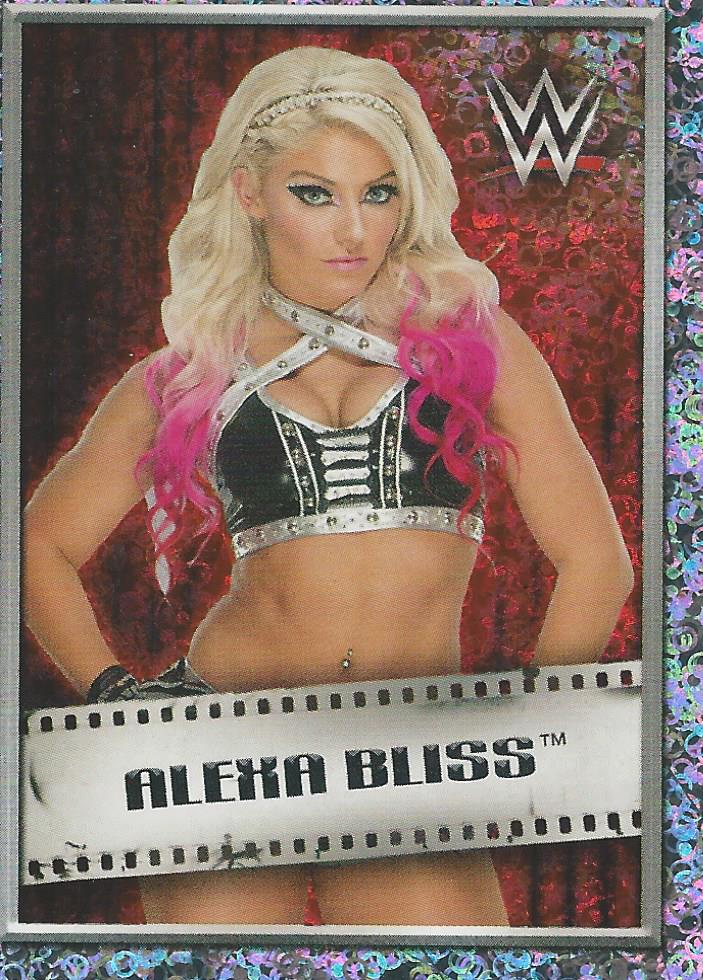 WWE Topps 2018 Stickers Alexa Bliss Foil No.72