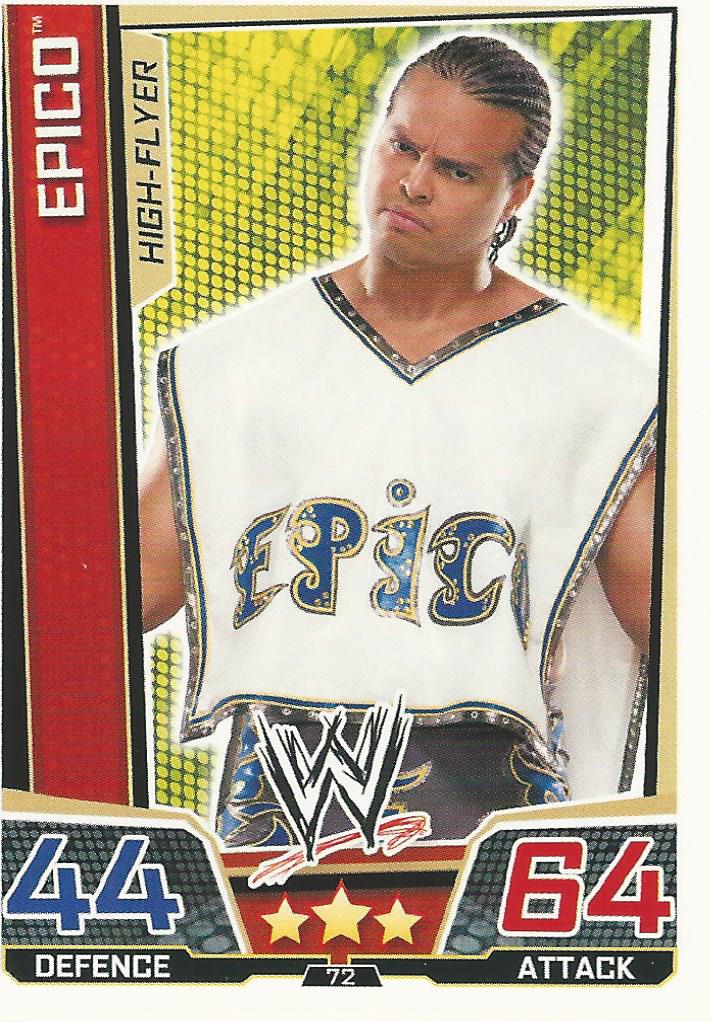 WWE Slam Attax Superstars 2013 Trading Card Epico No.72