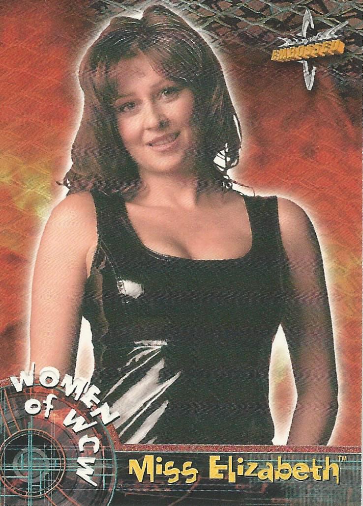 WCW Topps Embossed Trading Cards 1999 Miss Elizabeth No.72
