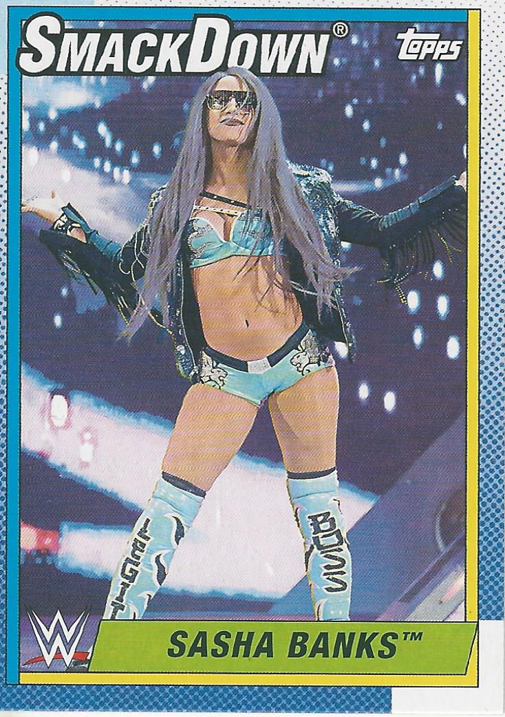 WWE Topps Heritage 2021 Trading Card Sasha Banks No.72