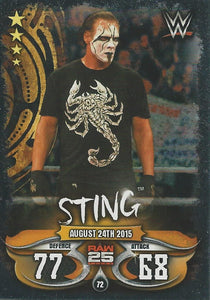 WWE Topps Slam Attax Live 2018 Trading Card Sting No.72