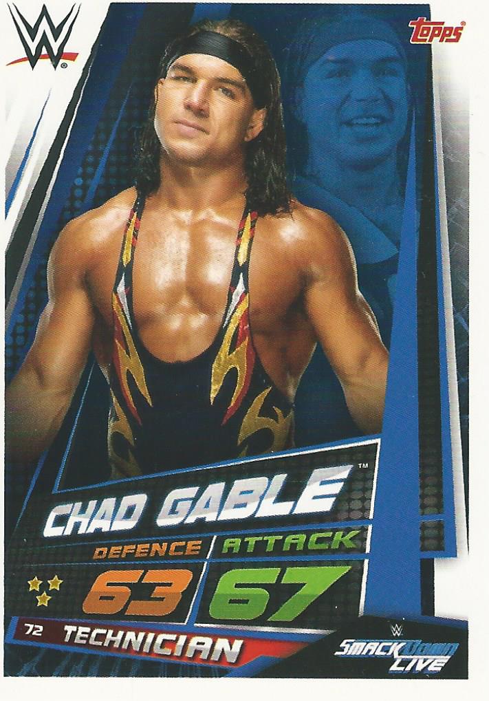 WWE Topps Slam Attax Universe 2019 Trading Card Chad Gable No.72