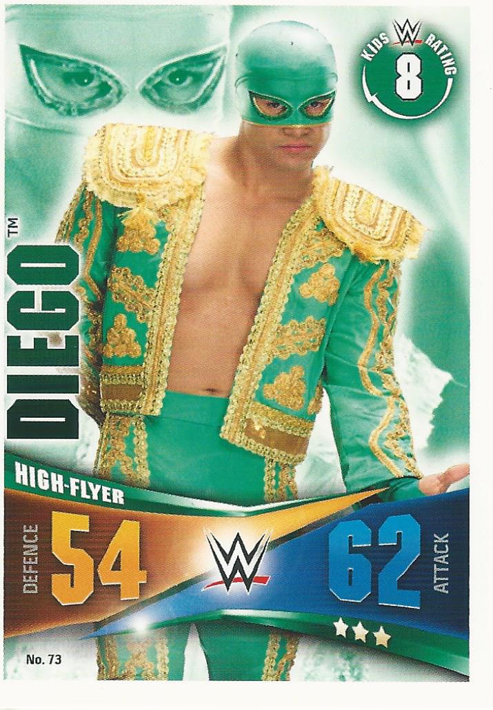 WWE Topps Slam Attax Rivals 2014 Trading Card Diego No.73