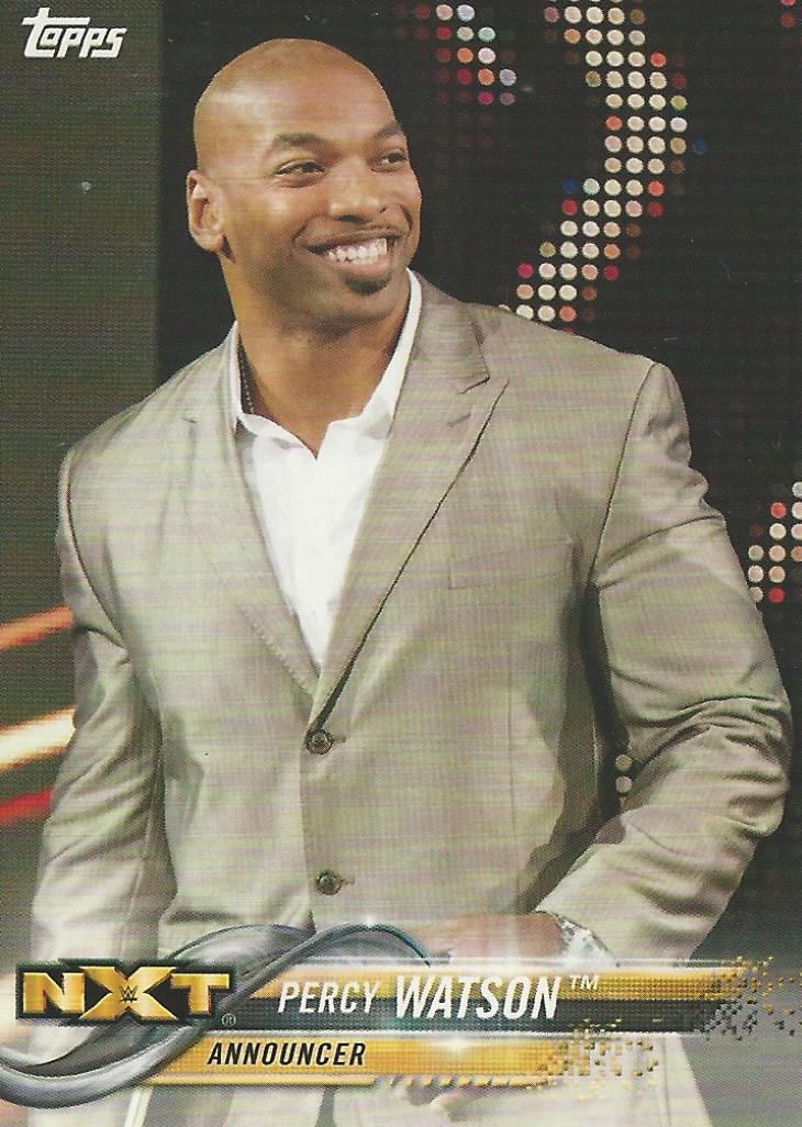 WWE Topps 2018 Trading Cards Percy Watson No.73