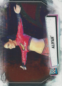 WWE Topps Chrome 2021 Trading Cards Aliyah No.73