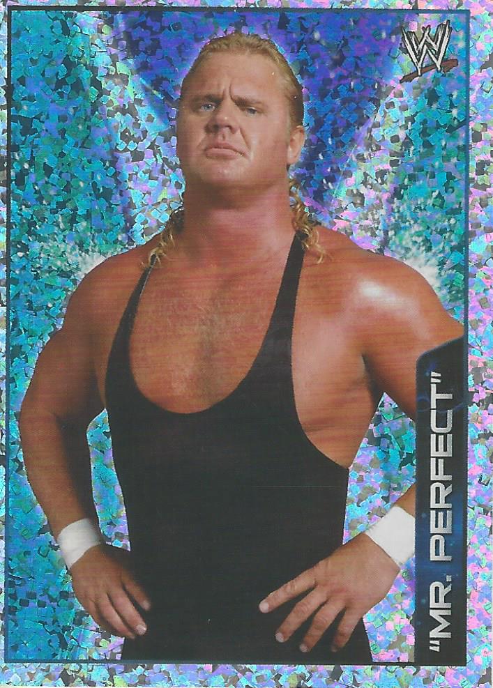 WWE Topps A-Z Sticker Collection 2014 Mr Perfect Foil No.73