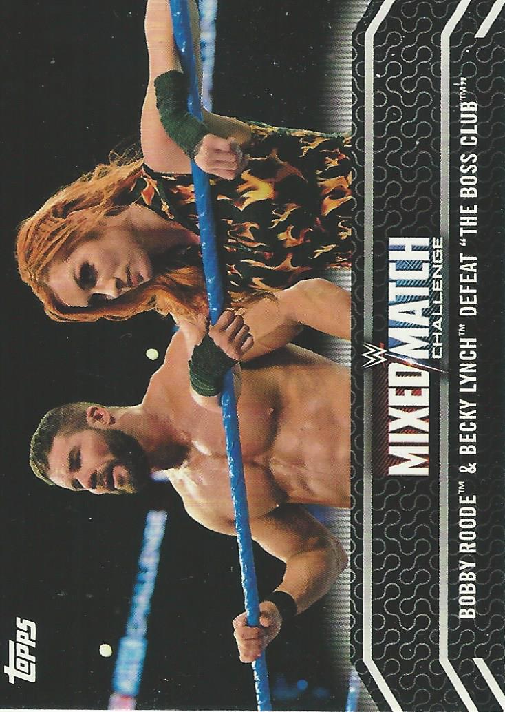 WWE Topps Women Division 2018 Trading Cards Becky Lynch and Bobby Roode MM-23